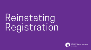 Reinstating Registration