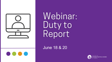 Webinar: Duty to Report (June 18 & 20)