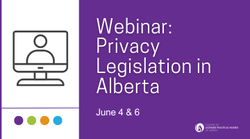 Webinar: Privacy Legislation in Alberta <br> (June 4 & 6)