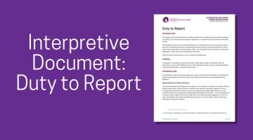 Duty to Report (interpretive document)